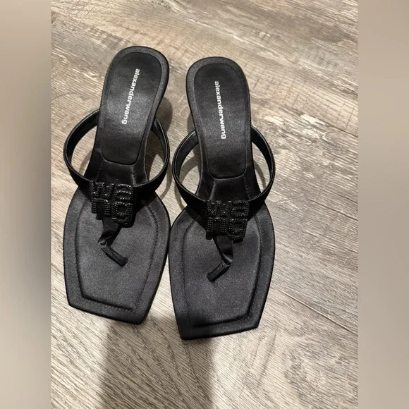 Alexander Wang Black Minimalist Sandals - Picture 2 of 11